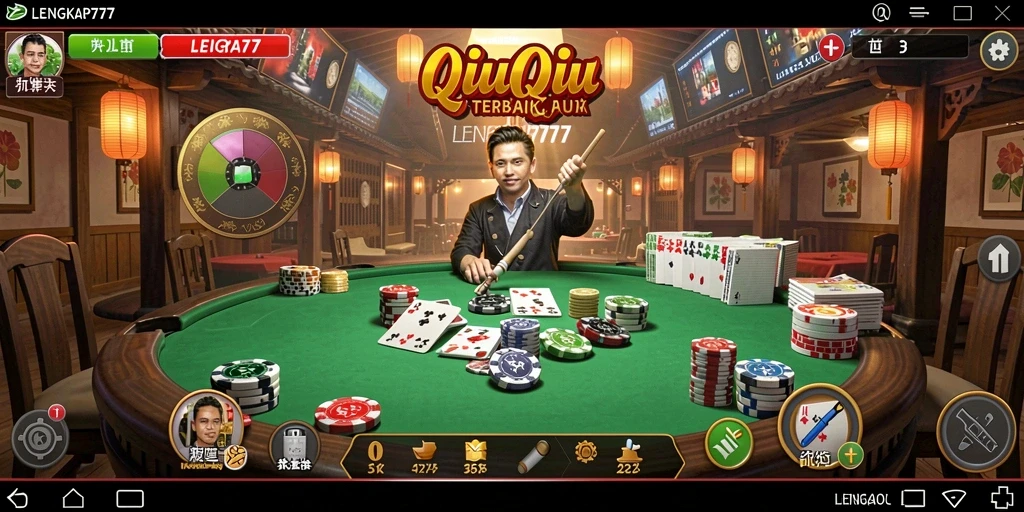 Tampilan gameplay QiuQiu yang menarik di LENGKAP777.