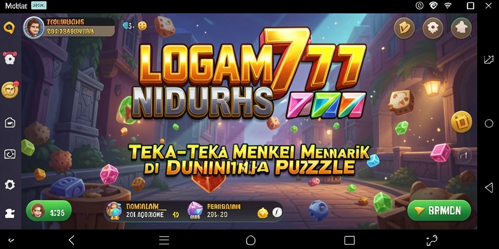 Tampilan gameplay LOGAM777 dengan teka-teki menarik dan menantang.