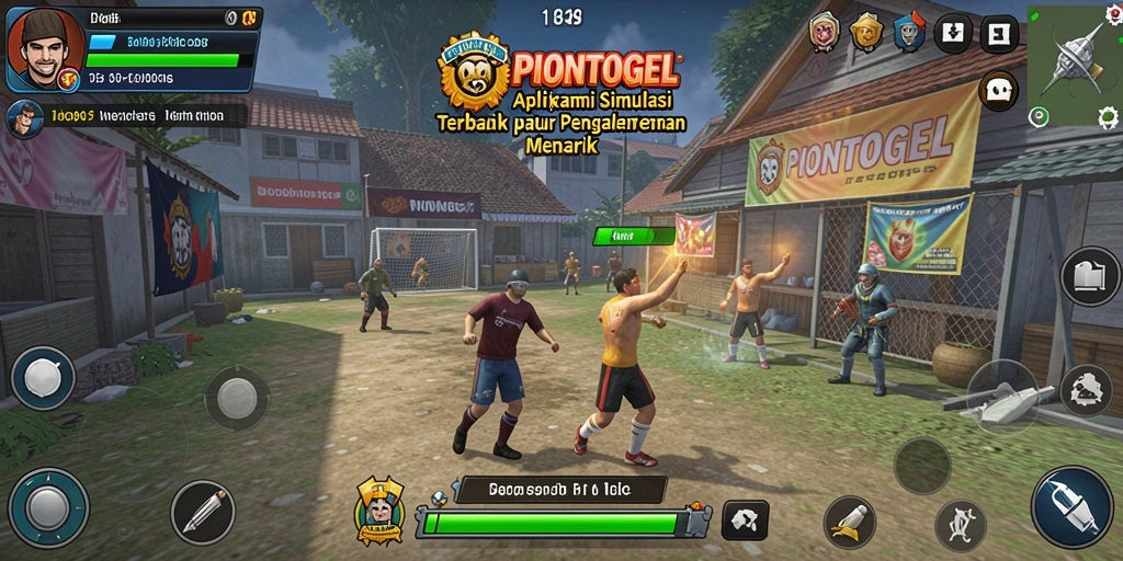 Screenshot PIONTOGEL menampilkan aksi gameplay simulasi yang menarik.