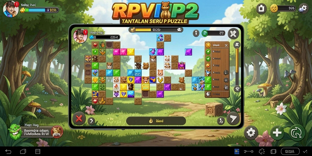 Screenshot RPVIP2 menampilkan gameplay seru dan menantang dalam puzzle.